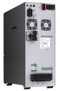 GT UPS S 11 Tower 6kVA/6kW — panel tylny — gniazda i złącza