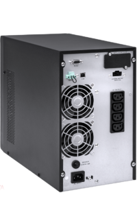 GT UPS S 11 Tower 2kVA/1,8kW — panel tylny — gniazda i złącza